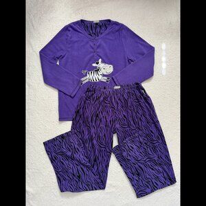 Purple Zebra Pyjamas Set